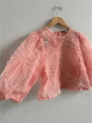 Zara Organza Top Size Small thumbnail 7
