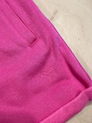 VICTORIA'S SECRET PINK Campus Fleece Rolled Hem Shorts High Rise Relaxed Fit L thumbnail 7