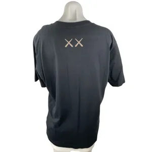 KAWS x Uniqlo UT Womens Black Graphic Print Short Sleeve T Shirt Tee Top Size M thumbnail 2