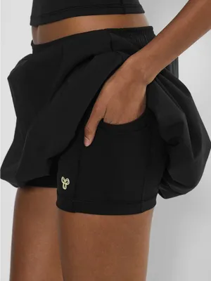 Aritzia Golden Deuce Micro Bubble Skort Black Size S Built In Shorts Athletic thumbnail 5