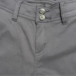 prAna Halle Pant Cargo Convertible Roll Up Stretch Zion Travel Hiking Grey Coal thumbnail 3