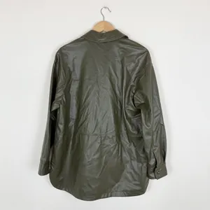 Zara FAUX LEATHER OVERSHIRT thumbnail 3