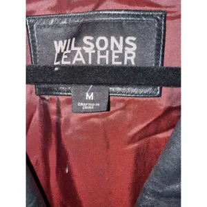 VNTG‎ Wilsons Leather Pelle Studio Black Leather Jacket Womens M Dark Academia thumbnail 5