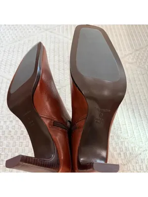 Reformation Caludette Bootie in Cavalier Brown Leather thumbnail 7