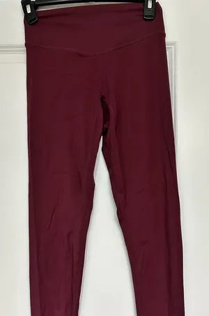 Balance Athletica Burgundy High-Waist Leggings thumbnail 1
