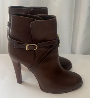 Tory Burch Brown Leather Ankle Boots thumbnail 1