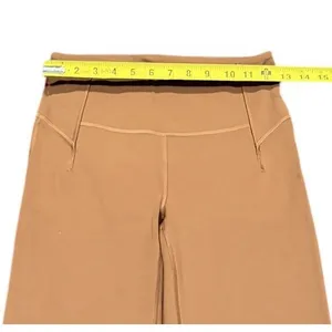 Lululemon Groove Split Hem Flare Mid‎ Rise Pants Women 6 Lt Brown Nulu LW5ENGS thumbnail 7
