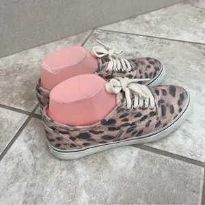 RE/DONE Low Top Skate Sneakers Faded Leopard Print Canvas Size 37 Pre Owned‎ thumbnail 7