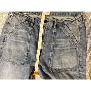 CITIZENS OF HUMANITY Size 32 Ayla Cargo High-Rise Wide-Leg Jeans Light Wash thumbnail 9