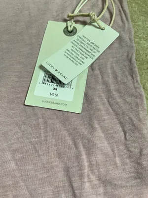 Lucky Brand Top Women’s Boho XS Semi-Sheer Pink thumbnail 2