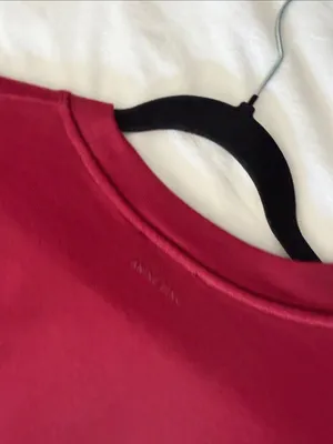 Anine Bing burgundy red miles sweatshirt size small thumbnail 7