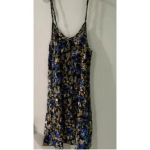 For Love and Lemons Women's Blue and Yellow Dress S thumbnail 6