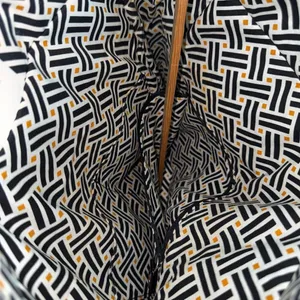Vera Bradley Black Quilted Zippered Rectangular Bag / Commuter Tote /  Purse thumbnail 12