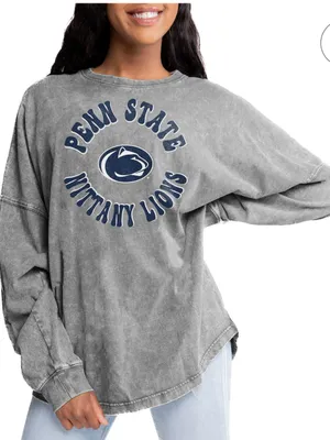 Penn State Nittany Lions Gameday Faded Wash Oversized Long Sleeve T-shirt thumbnail 1