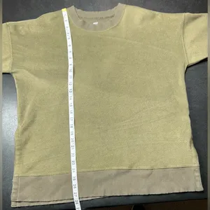Aerie Size M Oversized Brushed Fleece Olive Green Pullover Tunic Sweatshirt thumbnail 6
