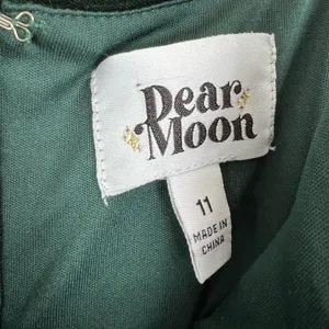 Dear Moon Ruched Front Velvet Bodycon Mini Dress Emerald Green Size 11 thumbnail 5