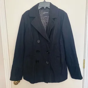 Guess medium black pea coat  with side pockets thumbnail 10