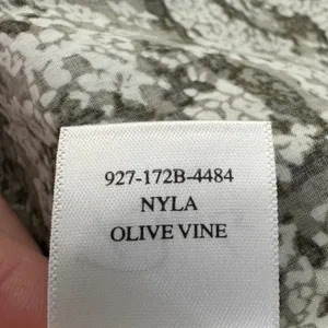 Rails Nyla Olive Vine Cut Out‎ Mini Dress Medium Green Floral Boho Summer Cotton thumbnail 11