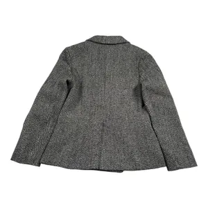 Anthropologie‎ Mare Mare Blazer Women XS Black White Tweed Double Breasted Femme thumbnail 2