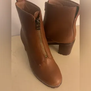 Madewell women leather heel The Alyce boots size 6.5 thumbnail 3