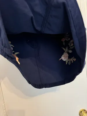 Mossimo Supply Co Blue Floral Skirt Size 12 thumbnail 3