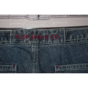 Polo Jeans Co Ralph Lauren Carpenter Pants Womens 6 Blue NEW Wide Leg Utility thumbnail 3