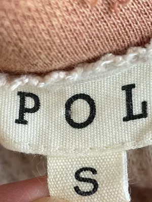 POL Two-Tone Waffle Knit Pullover in Cream and Brown thumbnail 4