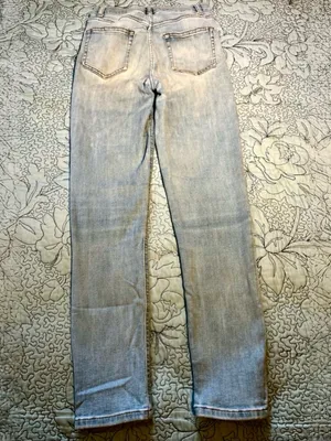 Reformation High & Skinny Crop Jeans St. Lucia Light Wash High Rise Sz 25💛 thumbnail 4