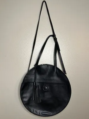 Anthropologie Remi/Reid Vegan Leather Allison Circle Bag in a Bag Stripe Handbag thumbnail 7