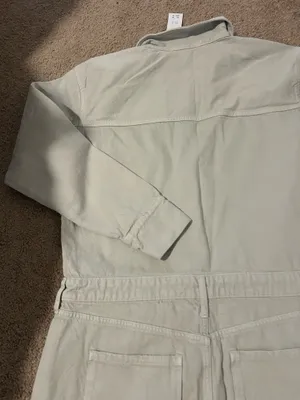 Abercrombie & Fitch Light Gray Shirt Dress thumbnail 10