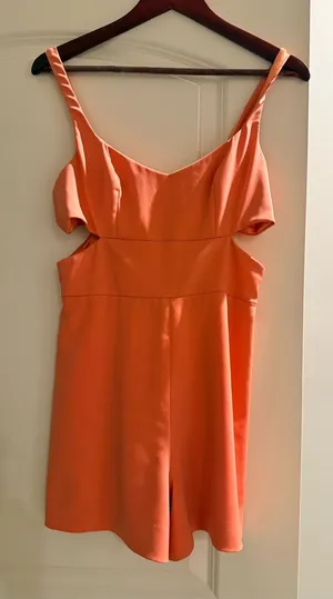 Jay Godfrey Coral-Orange Women’s One-Piece Romper thumbnail 1