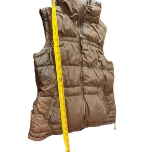 American Eagle Chocolate Brown Puffer Full Zip Vest S thumbnail 5