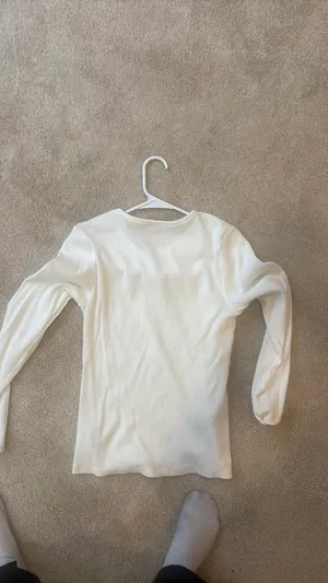 White Old Navy Long Sleeve Shirt thumbnail 2