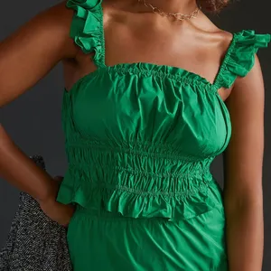 Maeve‎ Smocked Taffeta Tank thumbnail 1