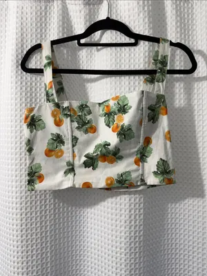 WeWoreWhat Women’s Printed Straight Neck Corset Size Medium thumbnail 2