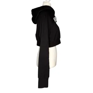 Cyberdog London Hoodie L Cropped Snake‎ Moon Alien Constellation Cyber Goth Rave thumbnail 5
