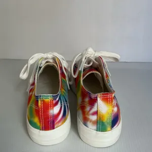 Restricted Tie Dye Platform Sneakers Women’s Size 9 Lace Up Canvas Shoes thumbnail 6