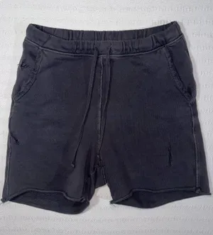Frank & Eileen Tee Lab Womens Distressed High Waisted Terry Shorts Size S Lounge thumbnail 1