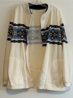 Vintage 80s/90s J Designs USA Aztec Southwestern Fleece Jacket thumbnail 3