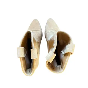French Connection Carrie Boots Beige Western Vegan Suede Womens Size 7 thumbnail 6