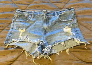 Abercrombie & Fitch A&F Denim Jean Shorts thumbnail 1