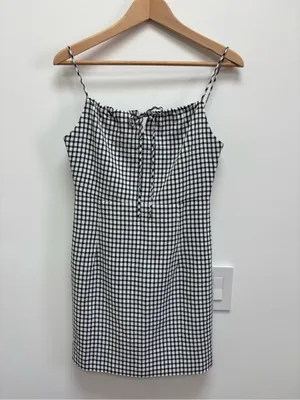 J.ING Gingham Sleeveless Fitted Mini Dress S thumbnail 2