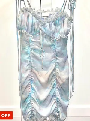 Blue Isabelle’s Cabinet “love Lola Lace ” blue mini dress thumbnail 1
