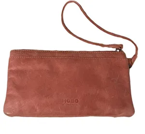 Hobo International Pink Leather Wristlet Pouch thumbnail 2