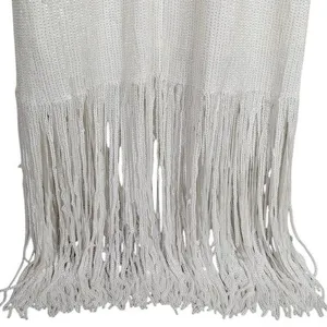 J. Crew Collection White Sequin Fringe Maxi‎ Dress Formal Evening Gown Size 2 thumbnail 6