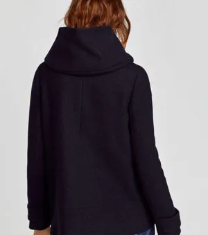 ZARA Wool Blend Wrap Collar Hood Coat thumbnail 2