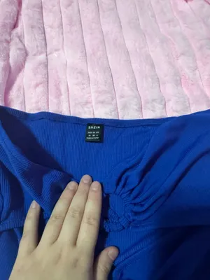 Blue Tube Top Shein thumbnail 2