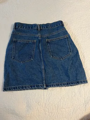 Vintage Alcott denim mini skirt- button down thumbnail 6
