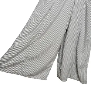 American Eagle Outfitters Jumpsuit 2XL XXL Striped Smocked Lined Wide Leg Cotton thumbnail 7