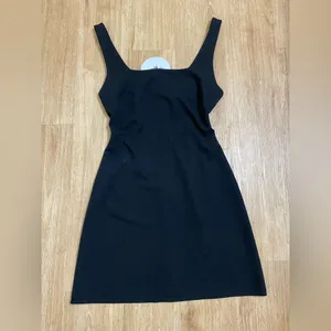 Princess Polly Black Square-Neck Mini Dress with Straps thumbnail 3